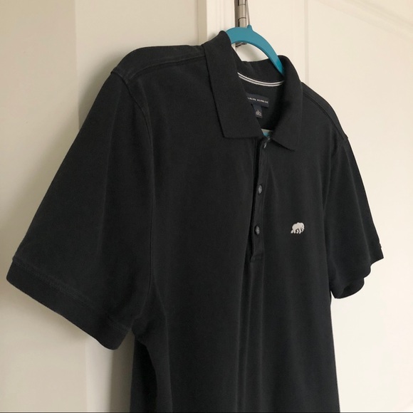 Banana Republic Black Polo Shirt Men Size L - Picture 2 of 6